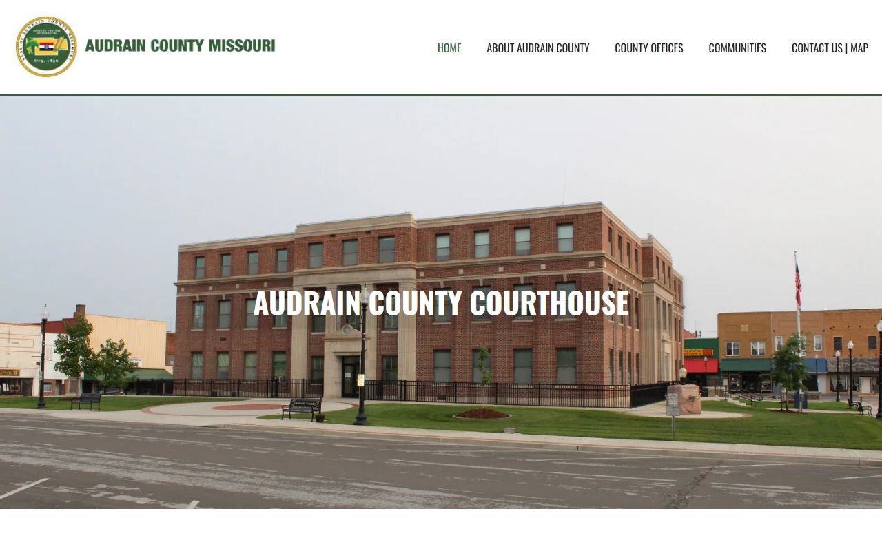 Audrain County Sheriff website for background check and local records