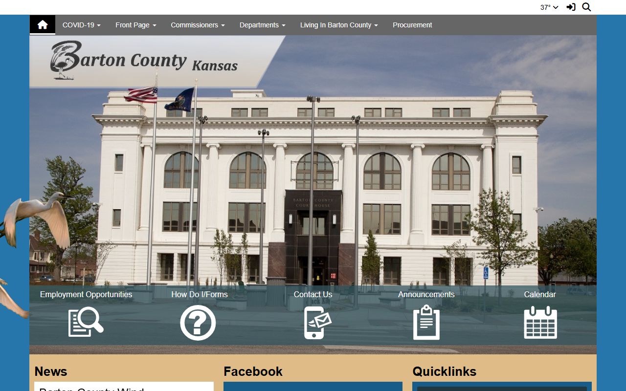 Barton County Sheriff website for background check records and services