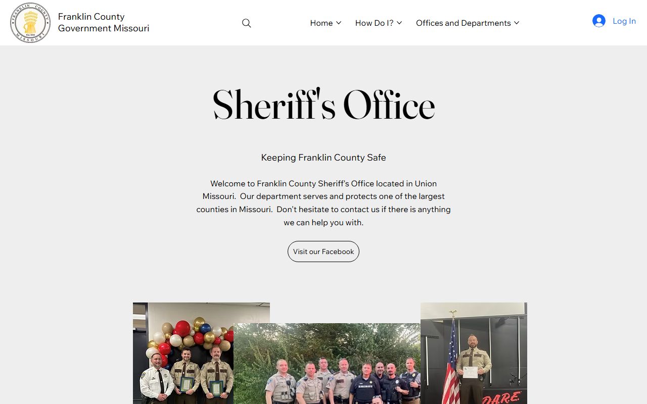 Franklin County Sheriff office for background check records in Missouri