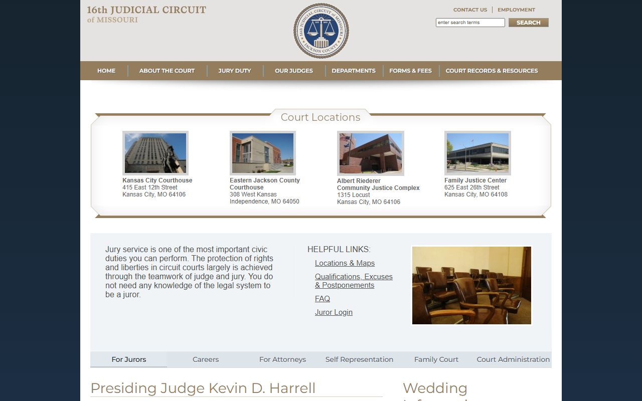 16th Circuit Court Jackson County background check records portal