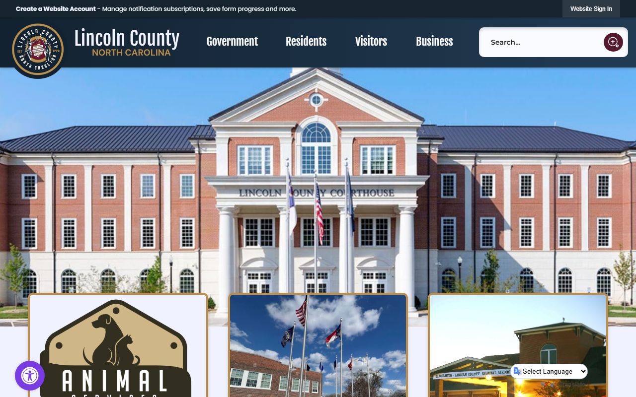 Lincoln County Sheriff website for background check records