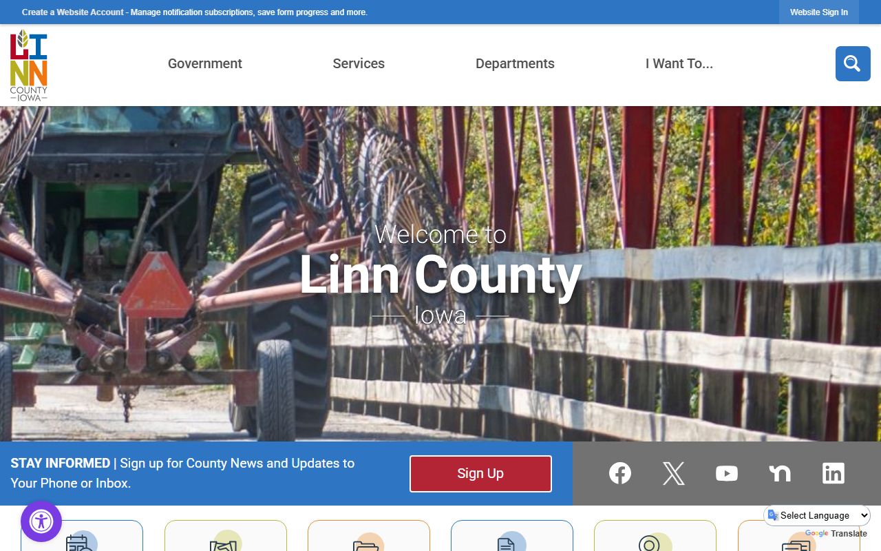 Linn County Sheriff website for background check records